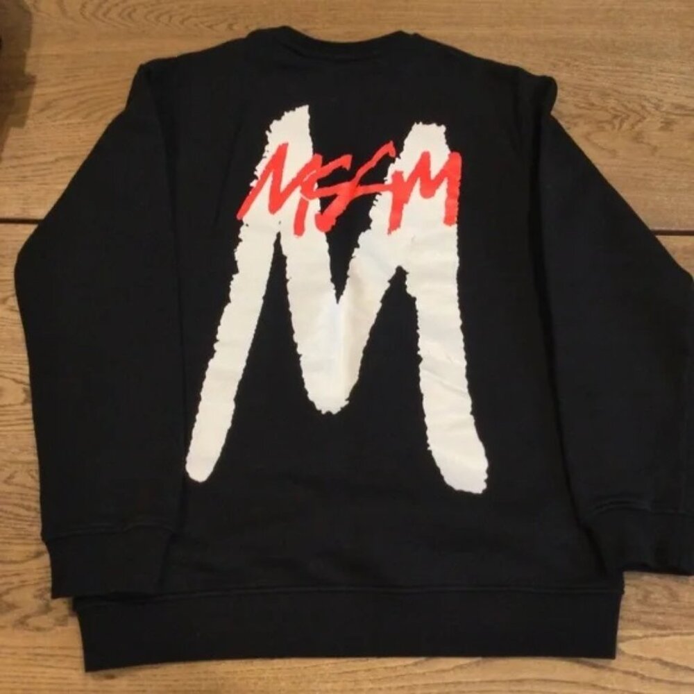 MSGM SWEATSHIRT BLACK KIDS